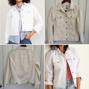 Old Navy White Denim Jacket